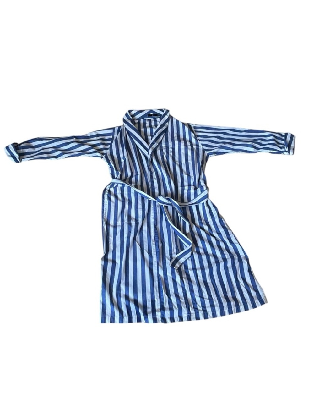 Saks Fifth Avenue 100% Cotton Striped Robe L/XL